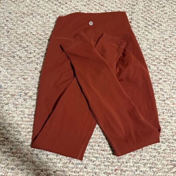 Lululemon Wunder Train High-Rise Tight 28" Dark Terracotta- Size 4 - Picture 1 of 7